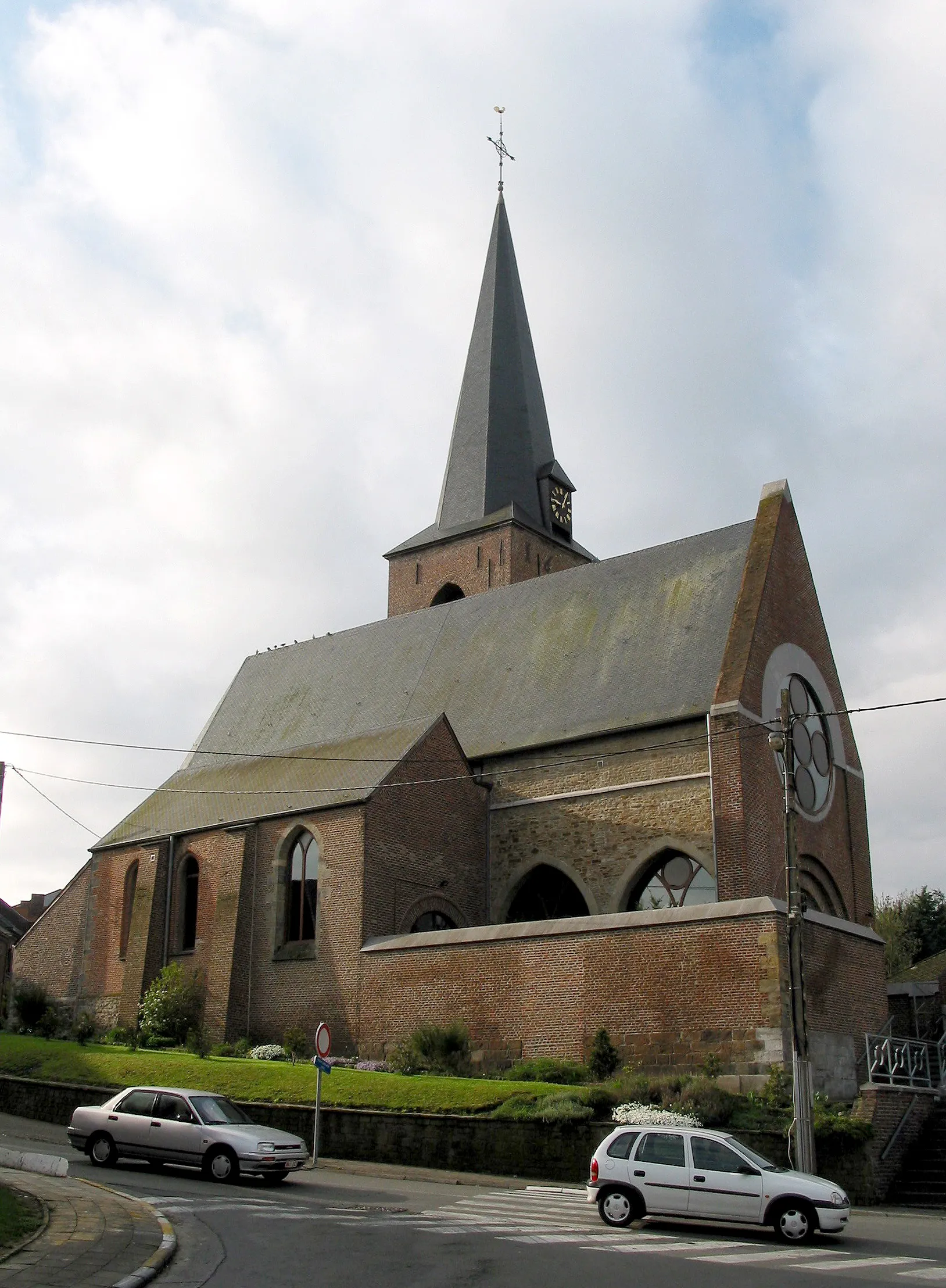 Photo showing: Wasmes (Colfontaine) (Belgium), the church of Our Lady.