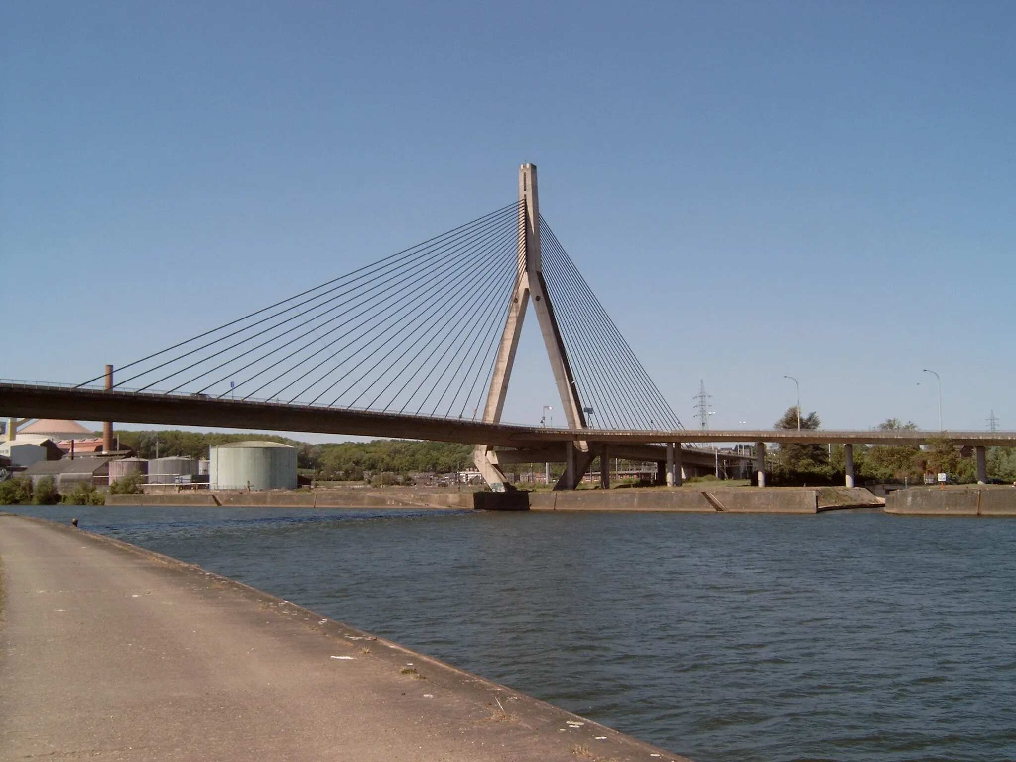 Photo showing: Ahin, bridge across the Meuse