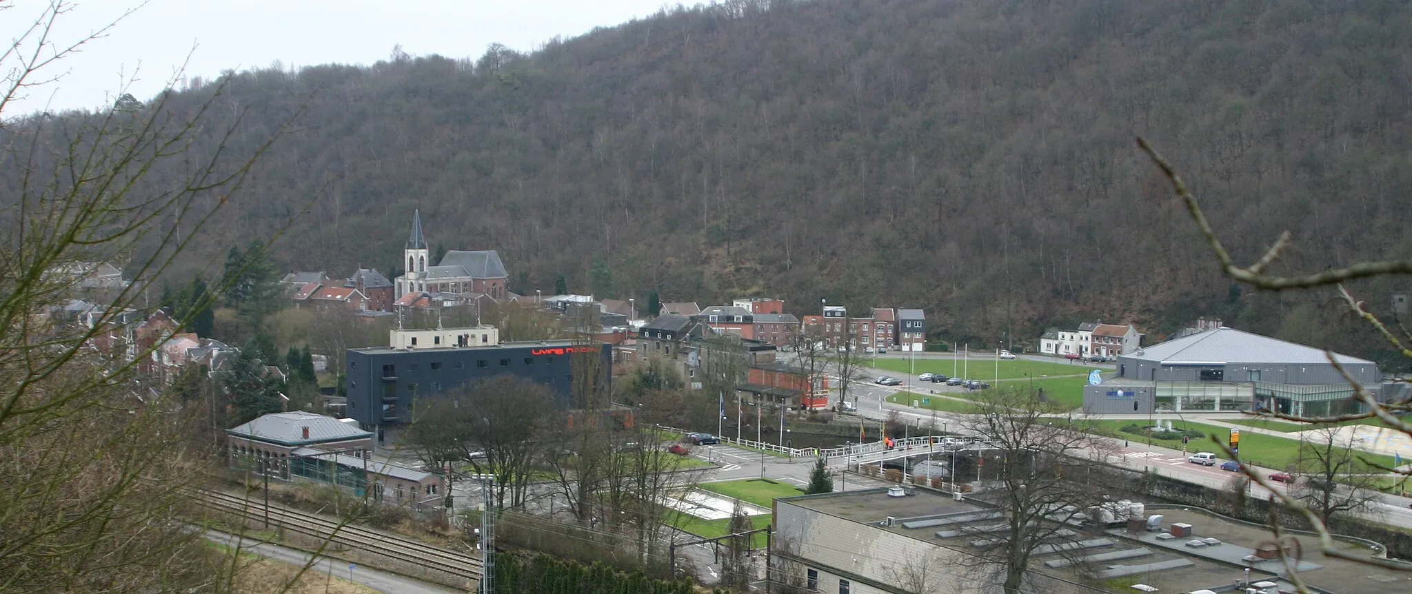 Photo showing: Chaudfontaine vun dem Chemin de Lemmetrie dee bei Fort féiert aus gesinn.