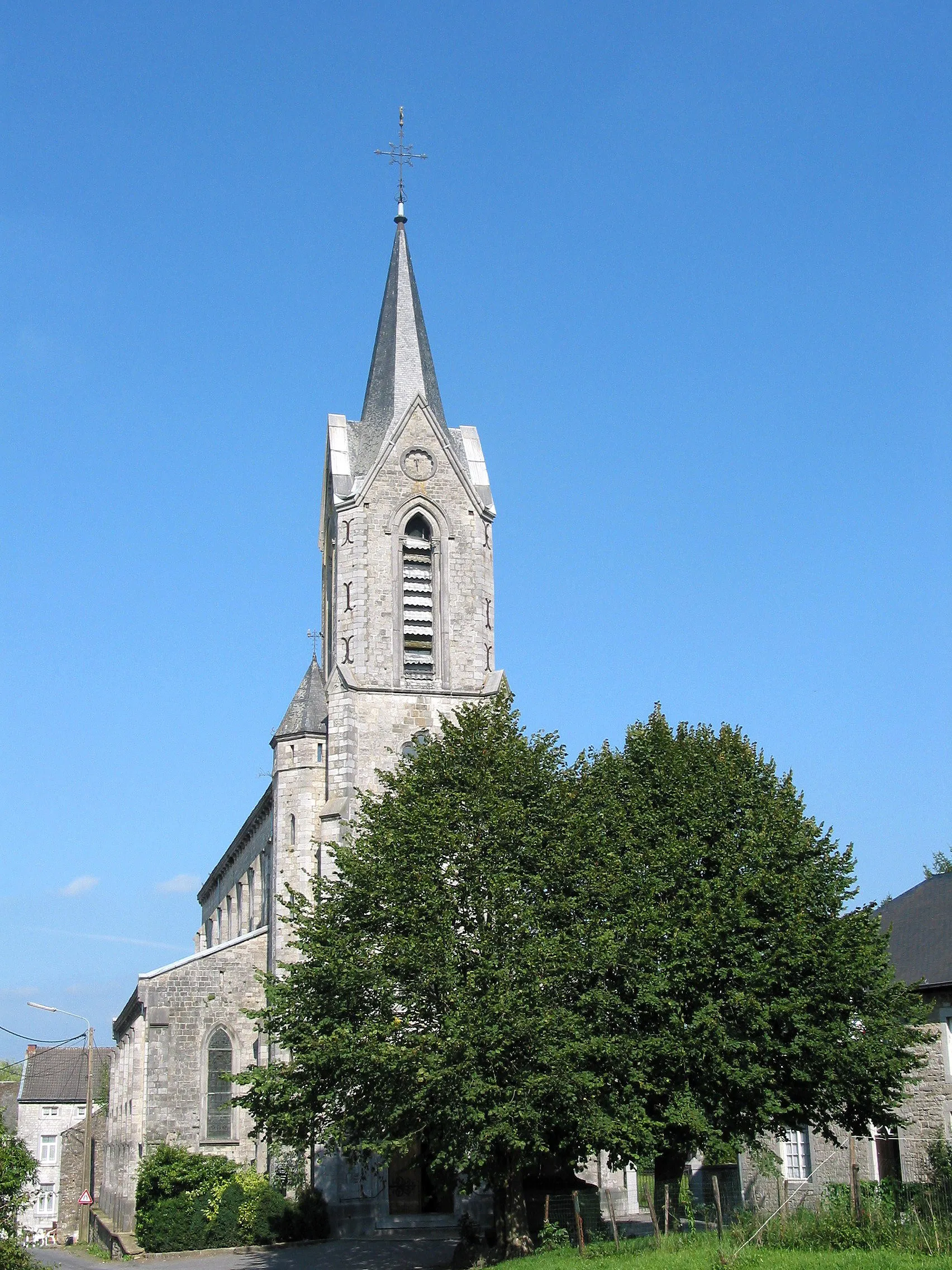 Photo showing: Ferrières (Belgium), the St. Martin's church (1878).