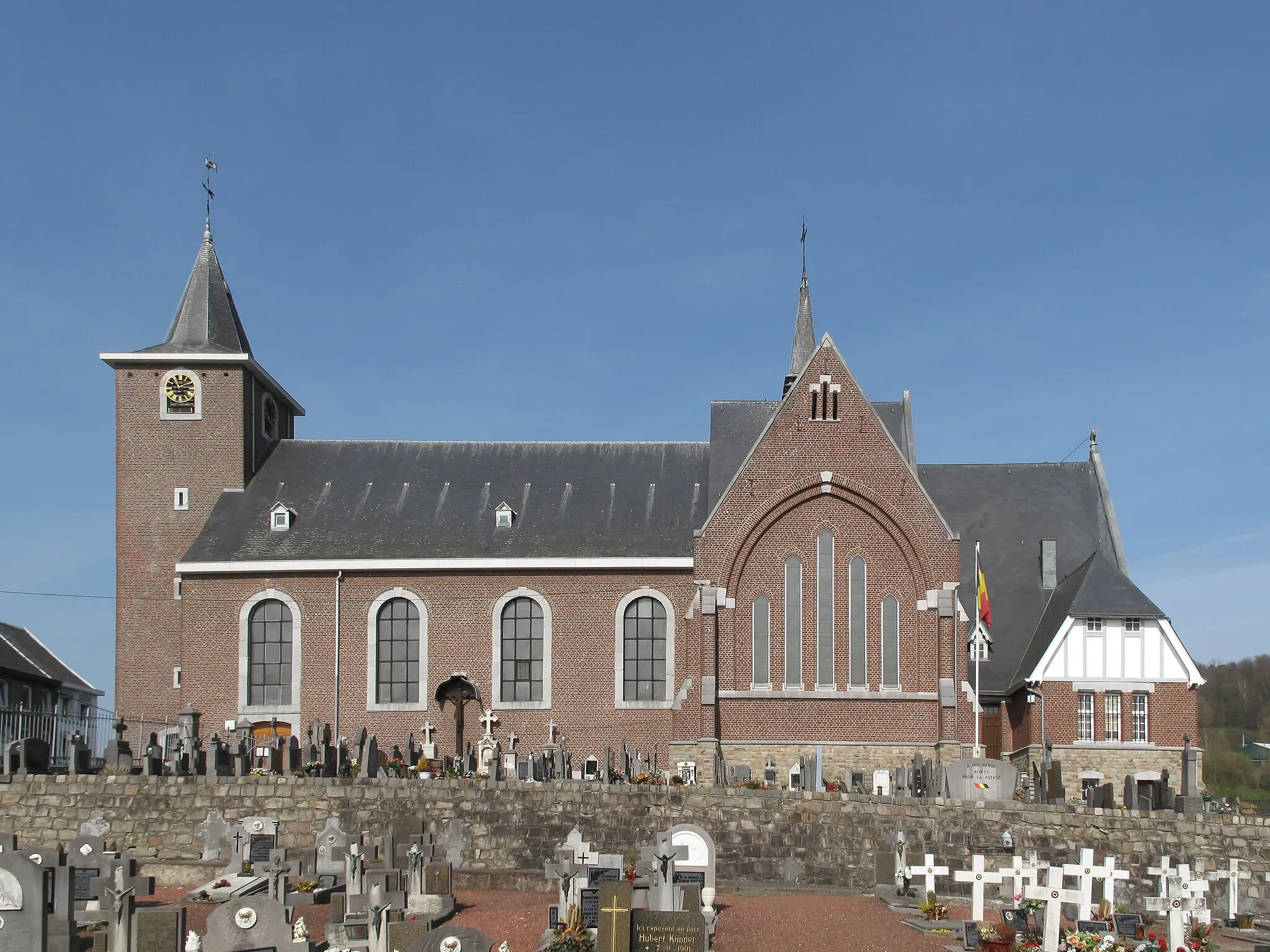 Photo showing: Gemmenich, church: église Saint-Hubert
