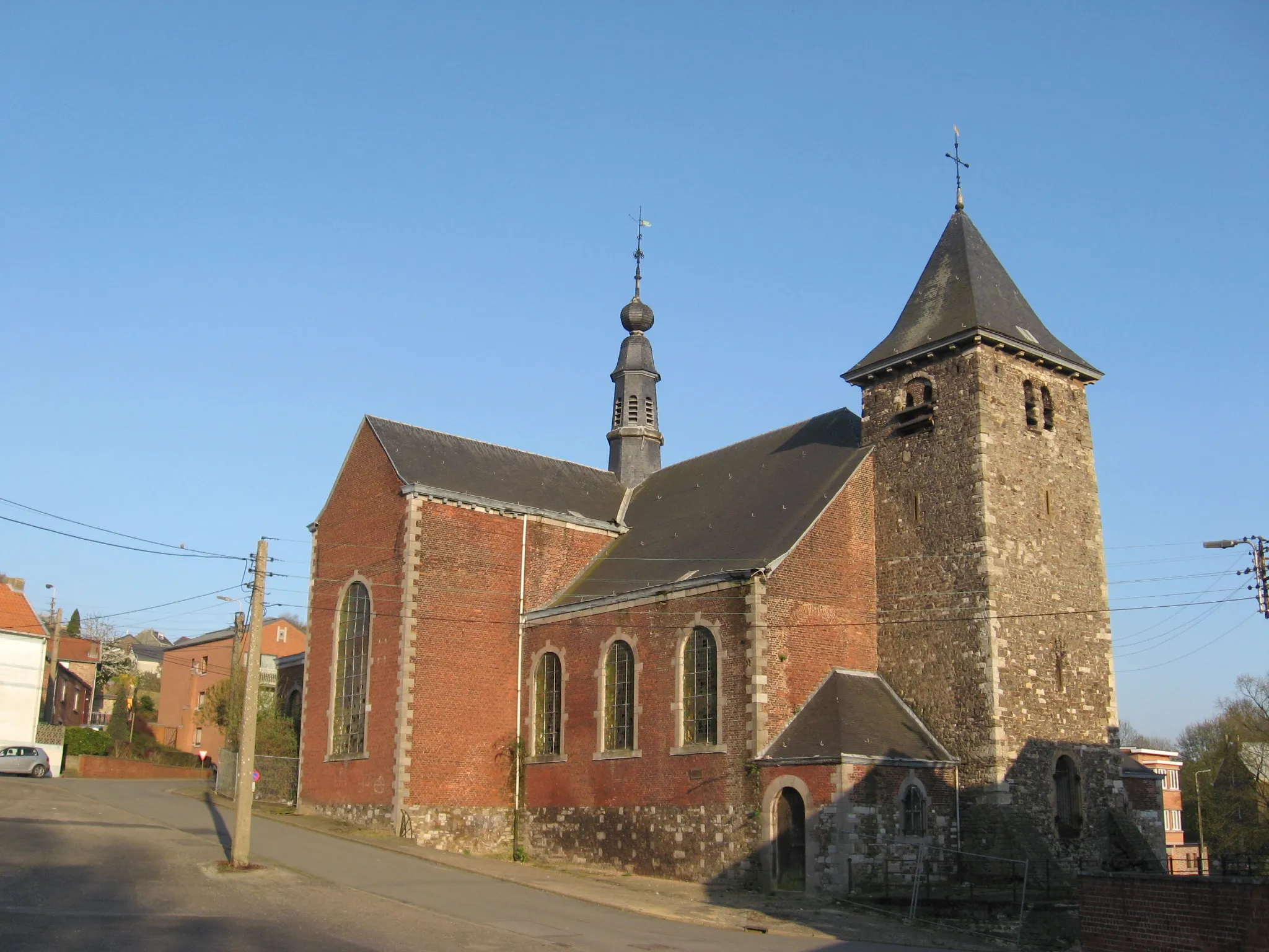 Photo showing: Church of Saint Peter in Hollogne-aux-Pierres, Grâce-Hollogne, Liège, Belgium