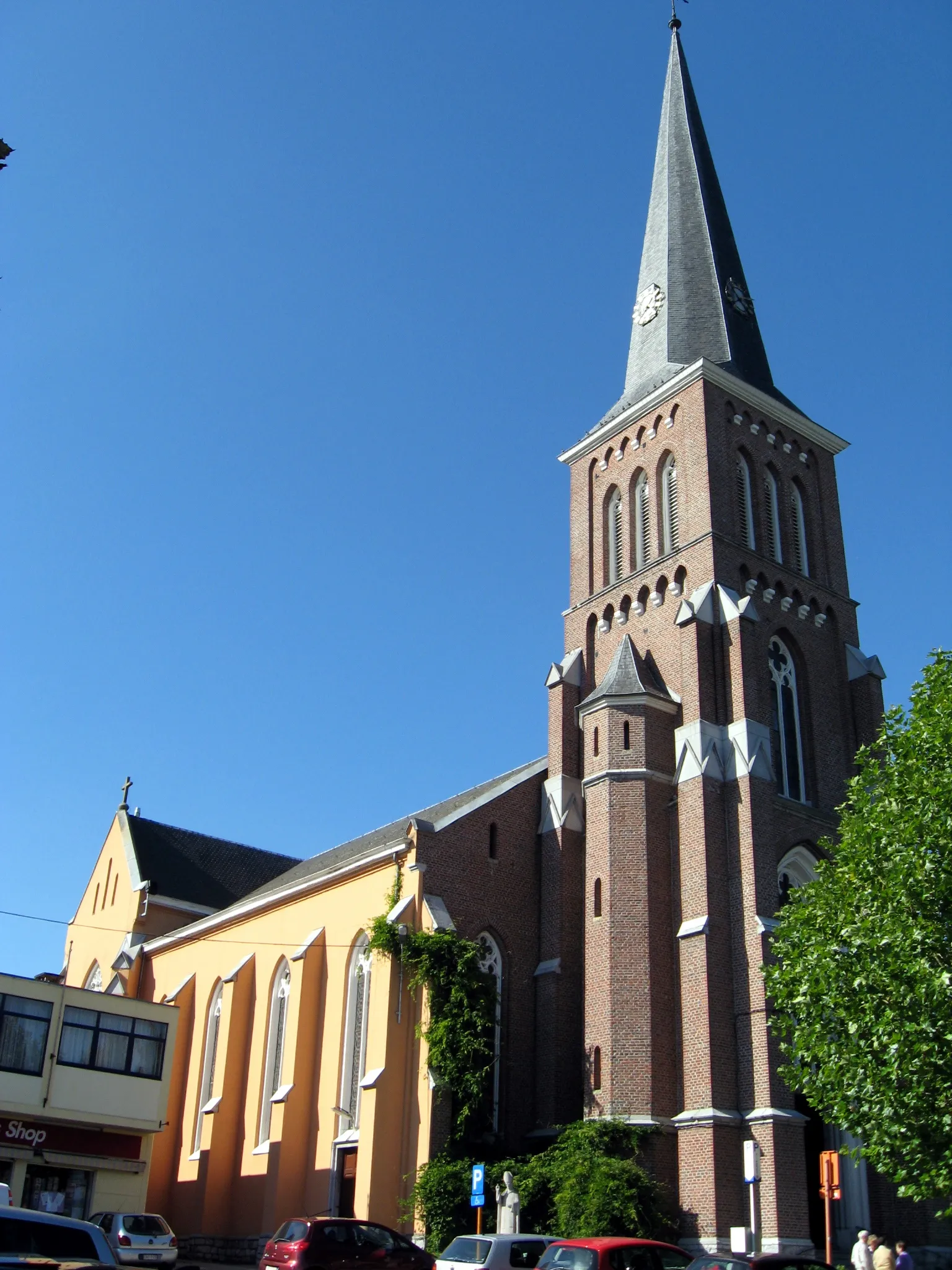 Photo showing: Church of the Assumption of Mary in Kelmis, Liège, Belgium