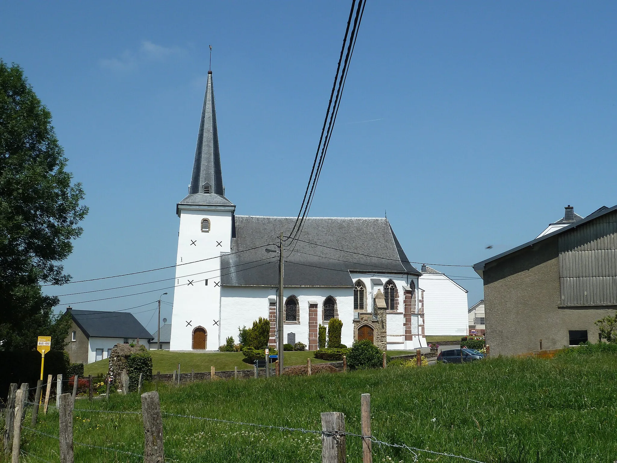 Photo showing: Church of Thommen, Burg-Reuland, Belgium