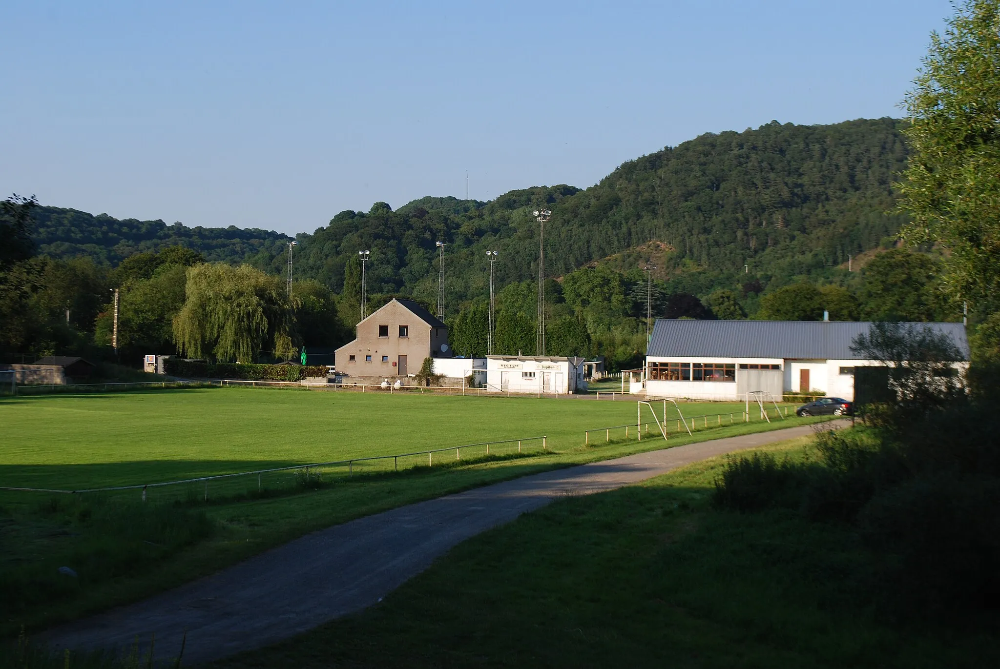 Photo showing: Vue du terrain de Football du R.S.C. Tilffois.