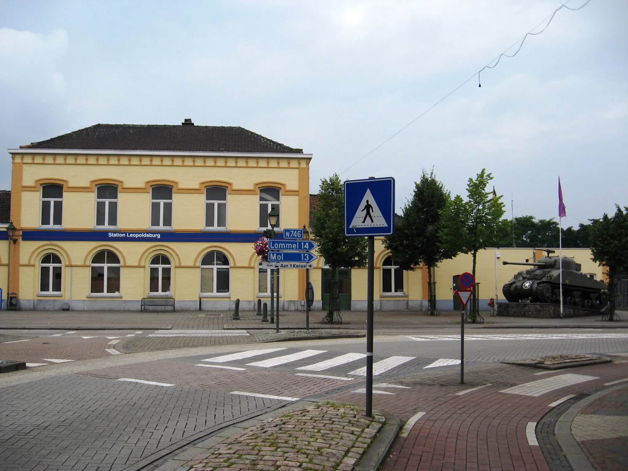 Photo showing: Train station of Leopoldsburg (1878), Limburg, Belgium