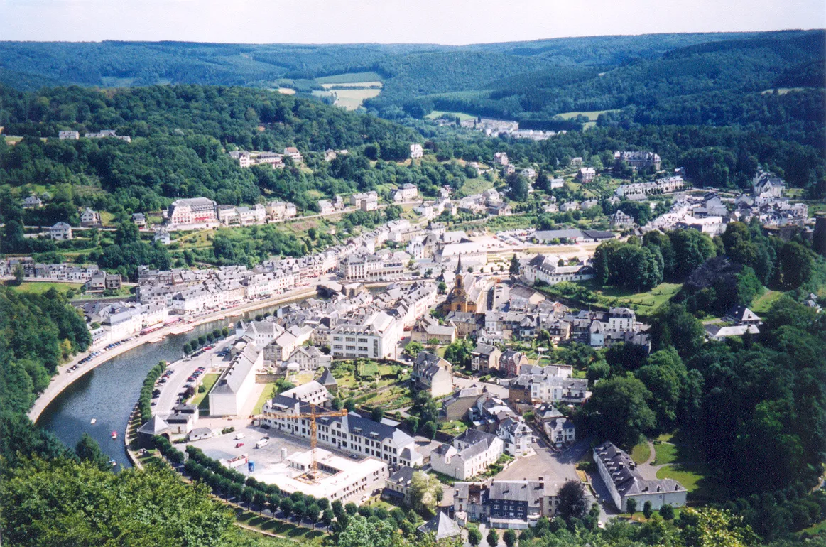 Photo showing: Bouillon, Belgium: view from the belvedere.