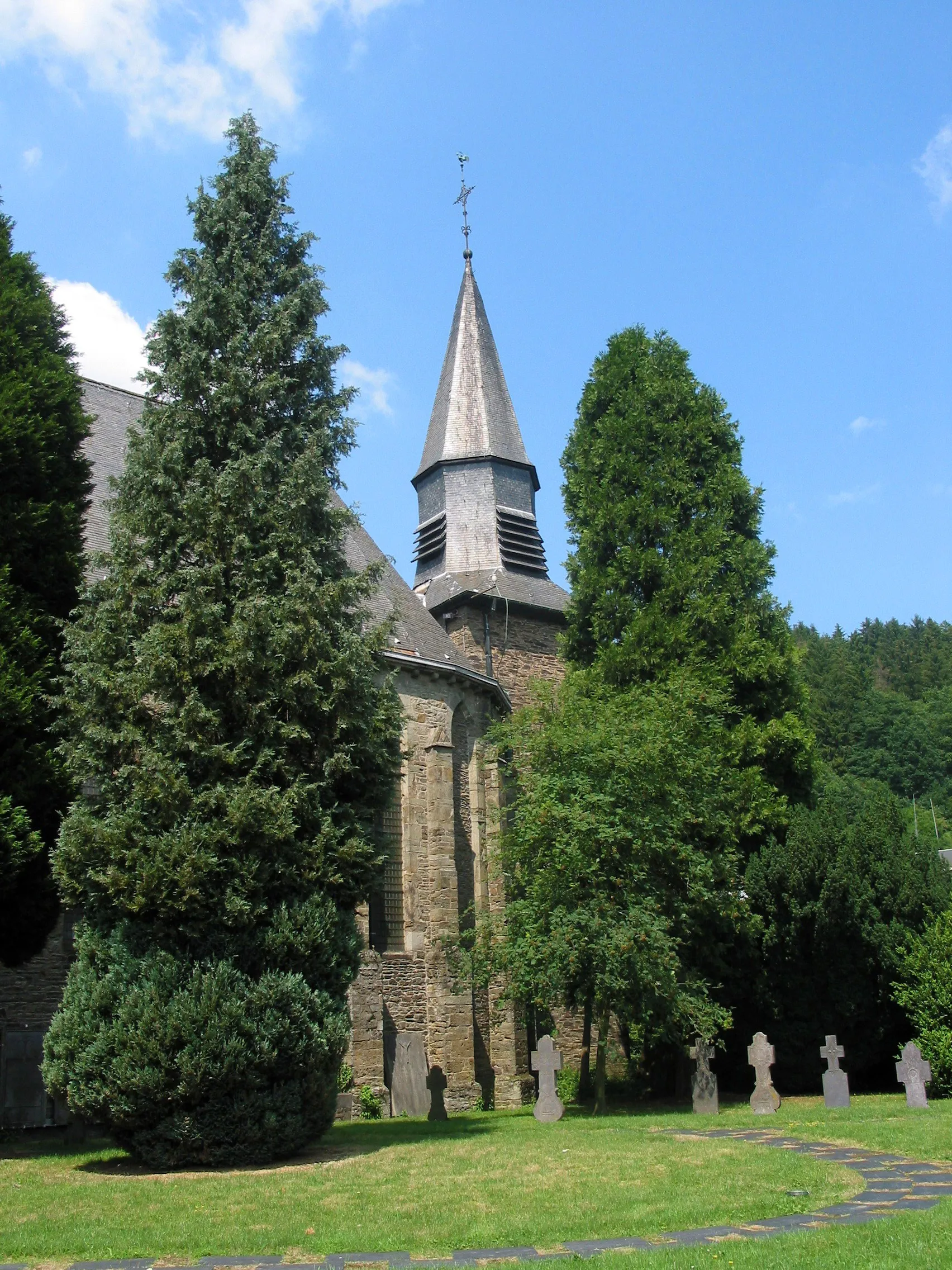 Photo showing: Houffalize (Belgium), Sainte Catherine of Alexandria church.