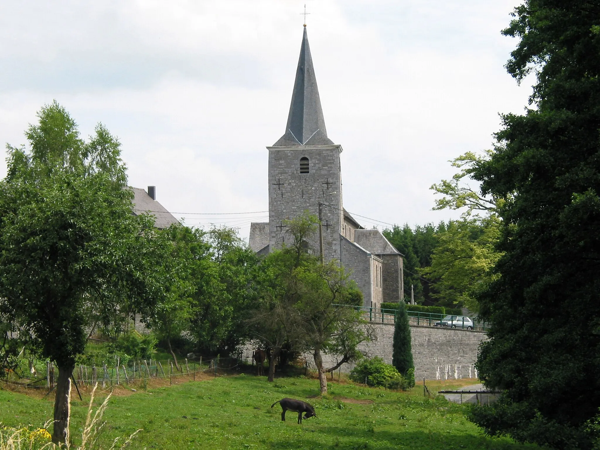 Photo showing: Hamois (Belgique), the Saint Peter’s church.