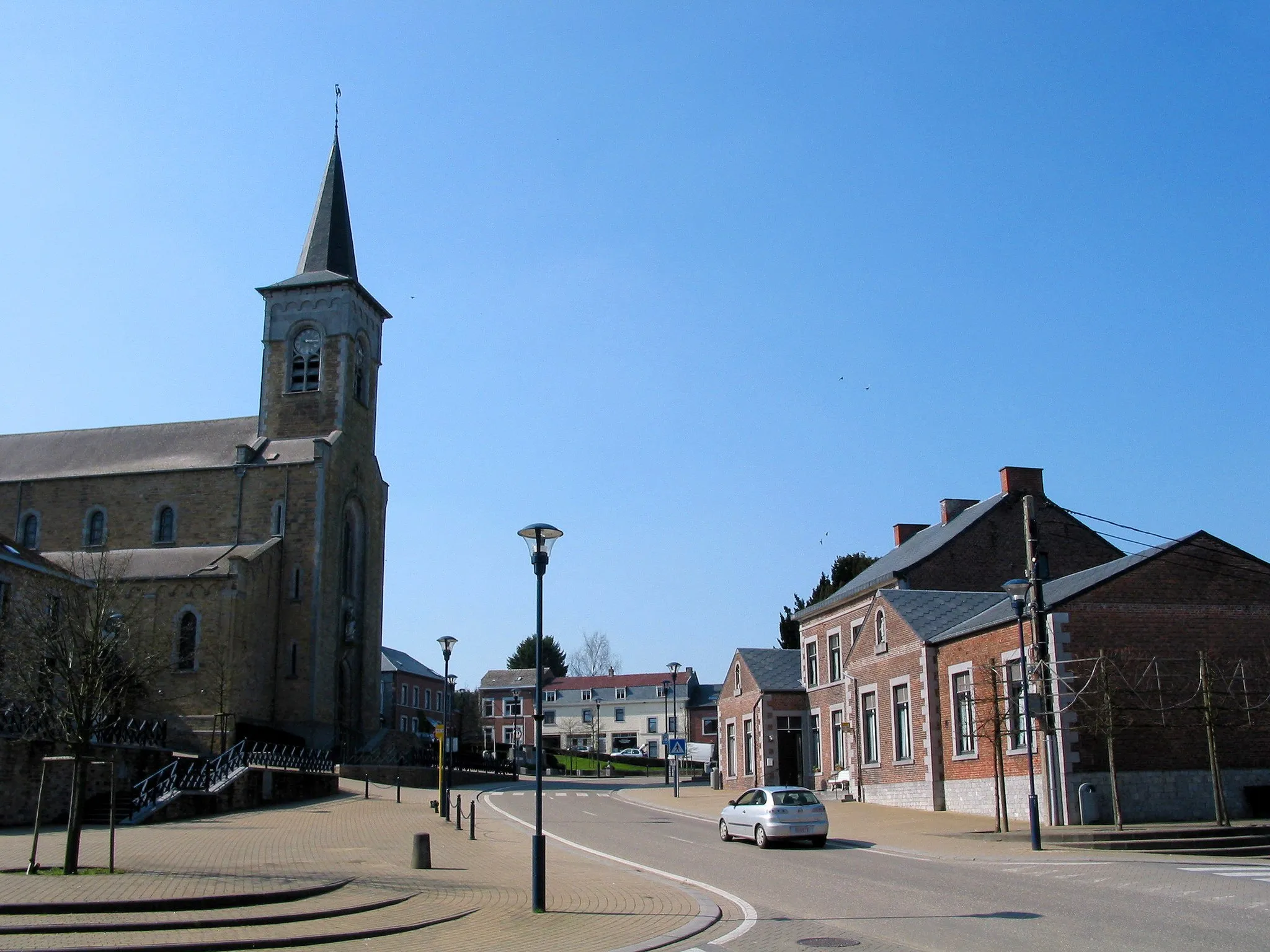 Photo showing: Havelange (Belgium), the St. Martin's church (1860).