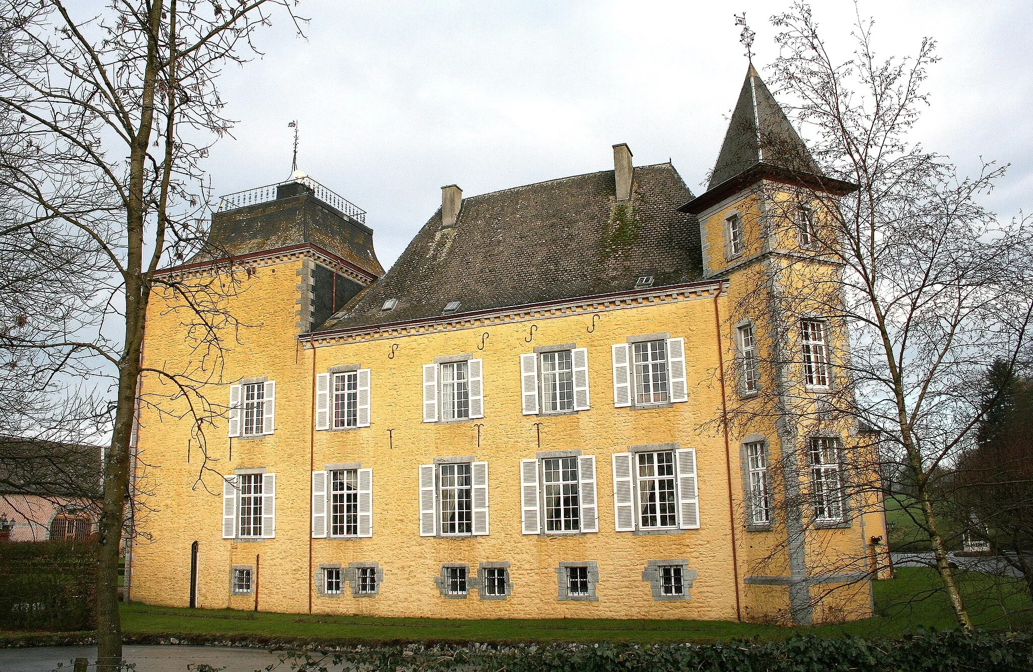 Photo showing: Haversin (Belgium), the castle (XVIIth century).