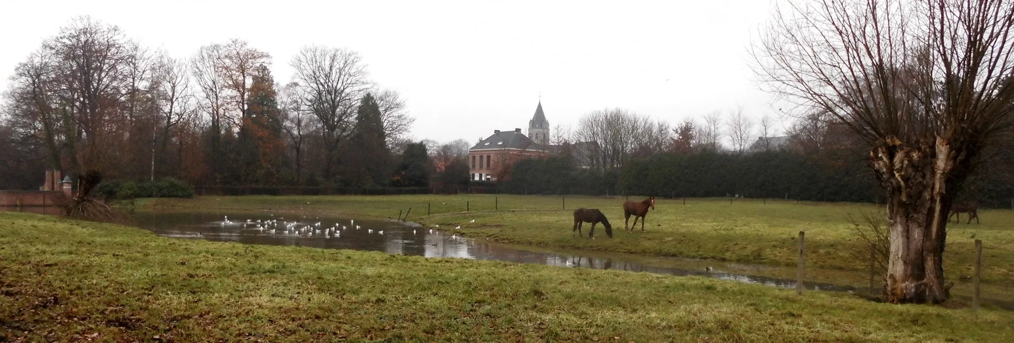 Photo showing: Belsele - Sint-Niklaas - Oost-Vlaanderen - België.
Op de achtergrond de Sint-Andreas- en Sint-Ghislenuskerk.