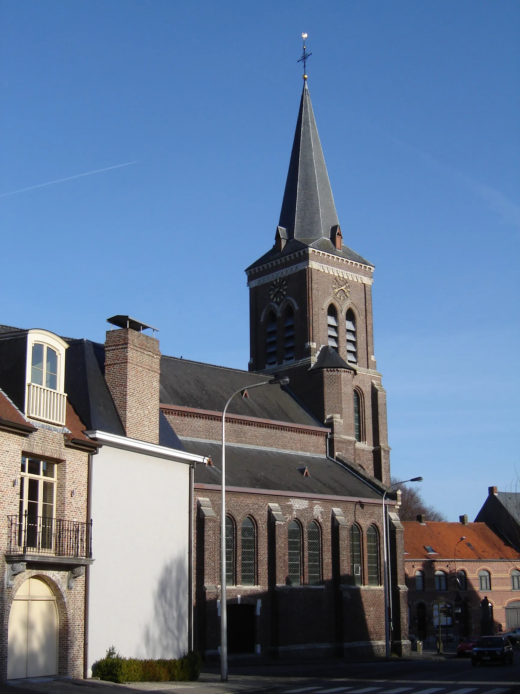 Photo showing: Church of Saint Peter in Bevere. Bevere, Oudenaarde, East Flanders, Belgium