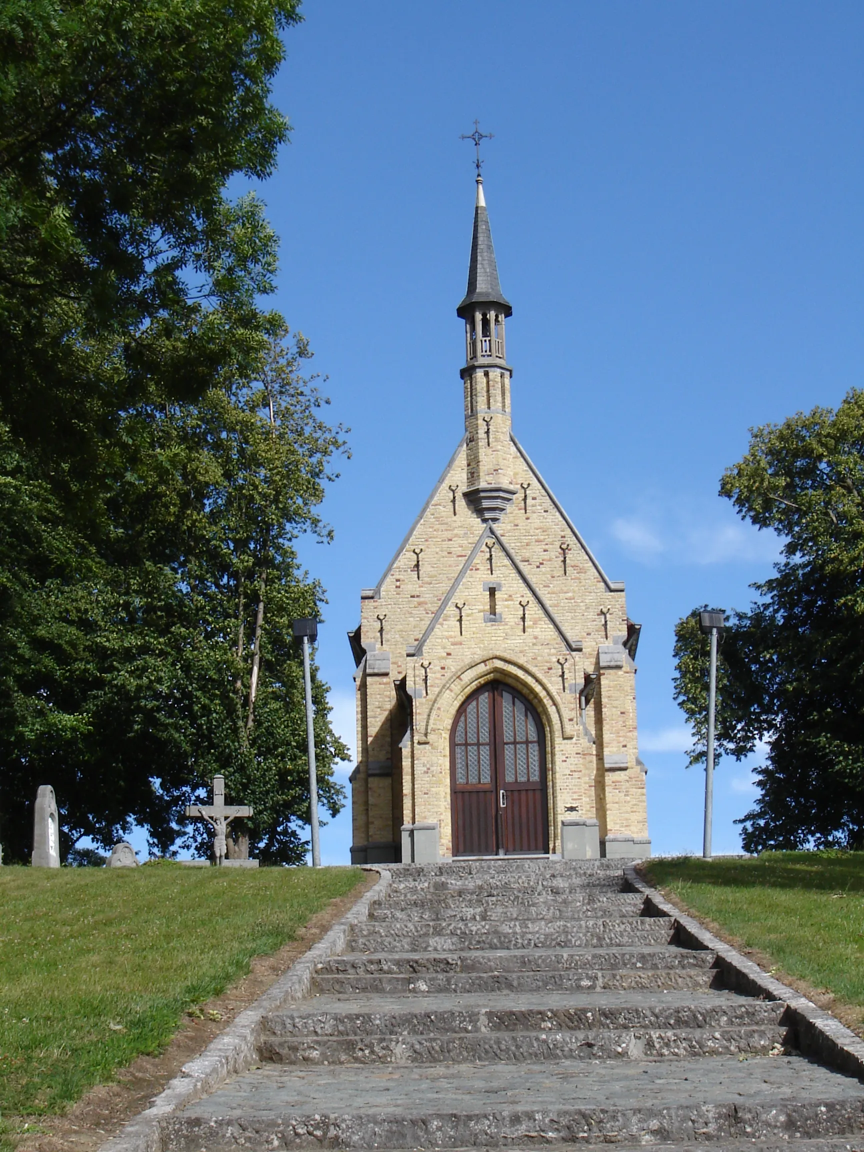 Photo showing: Toepkapel chapel (also called chapel of Our Lady of Peace or chapel of Saint Joseph) in Nederbrakel. Nederbrakel, Brakel, East Flanders, Belgium