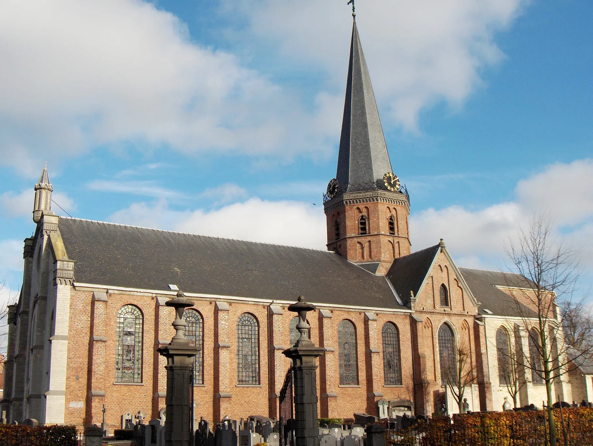 Photo showing: Sinaai (Ortsteil der Stadtgemeinde Sint-Niklaas, Belgien, Prov. Ostflandern), Katharinakirche.