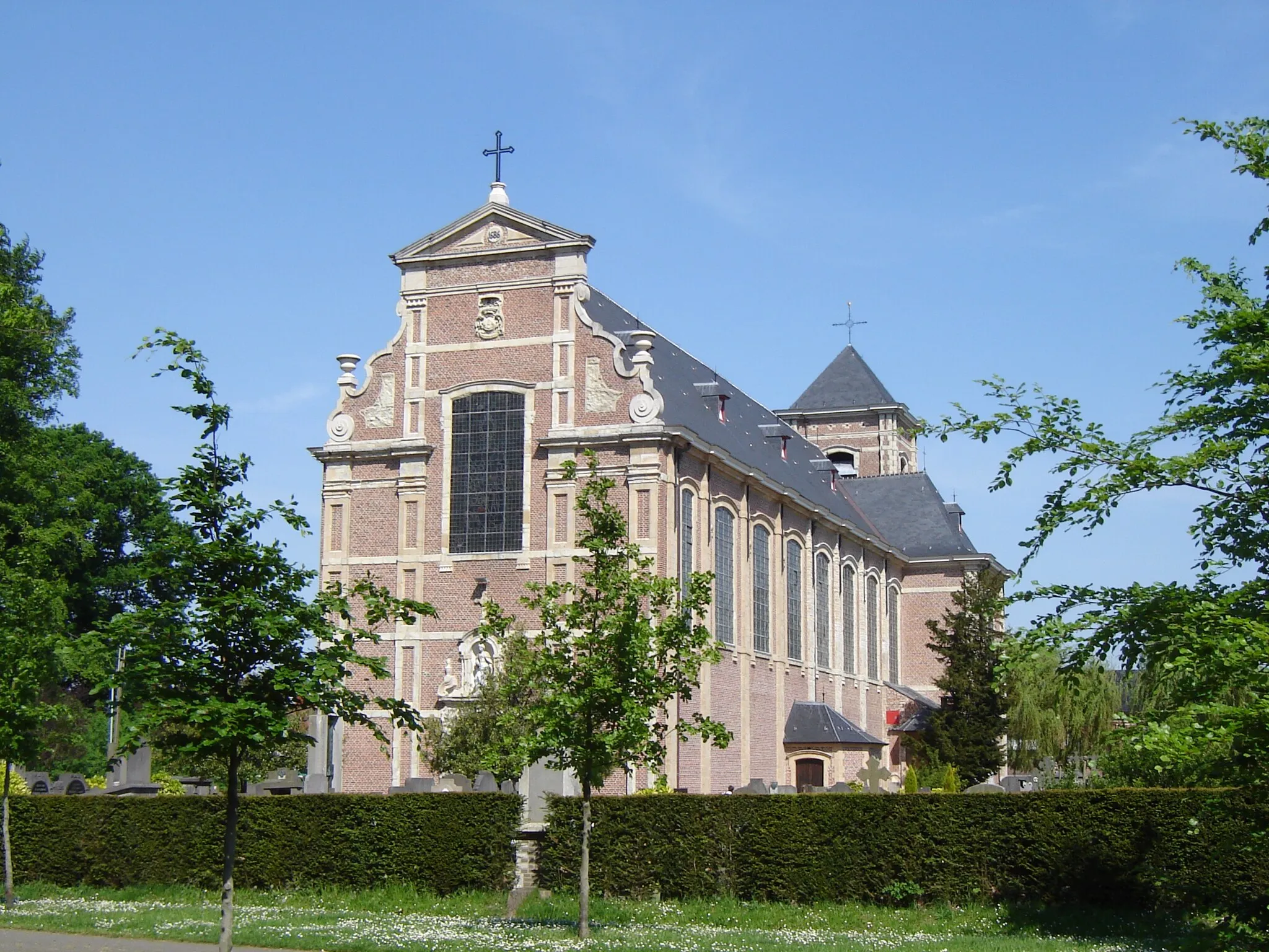 Photo showing: Church of Saint Catherine in Wondelgem. Wondelgem, Gent, East Flanders, Belgium