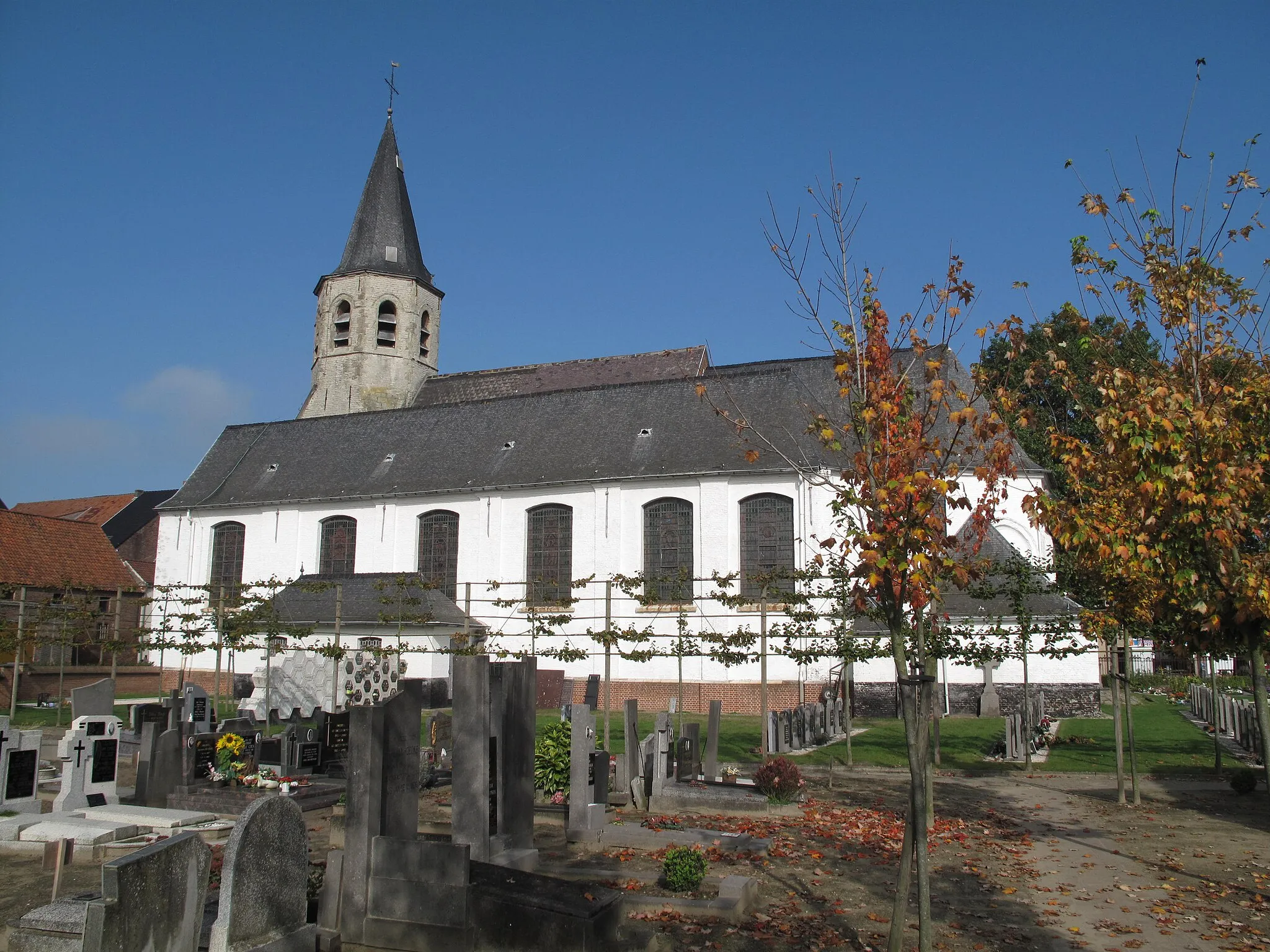 Photo showing: Zeveneken, church: Sint Eligiuskerk