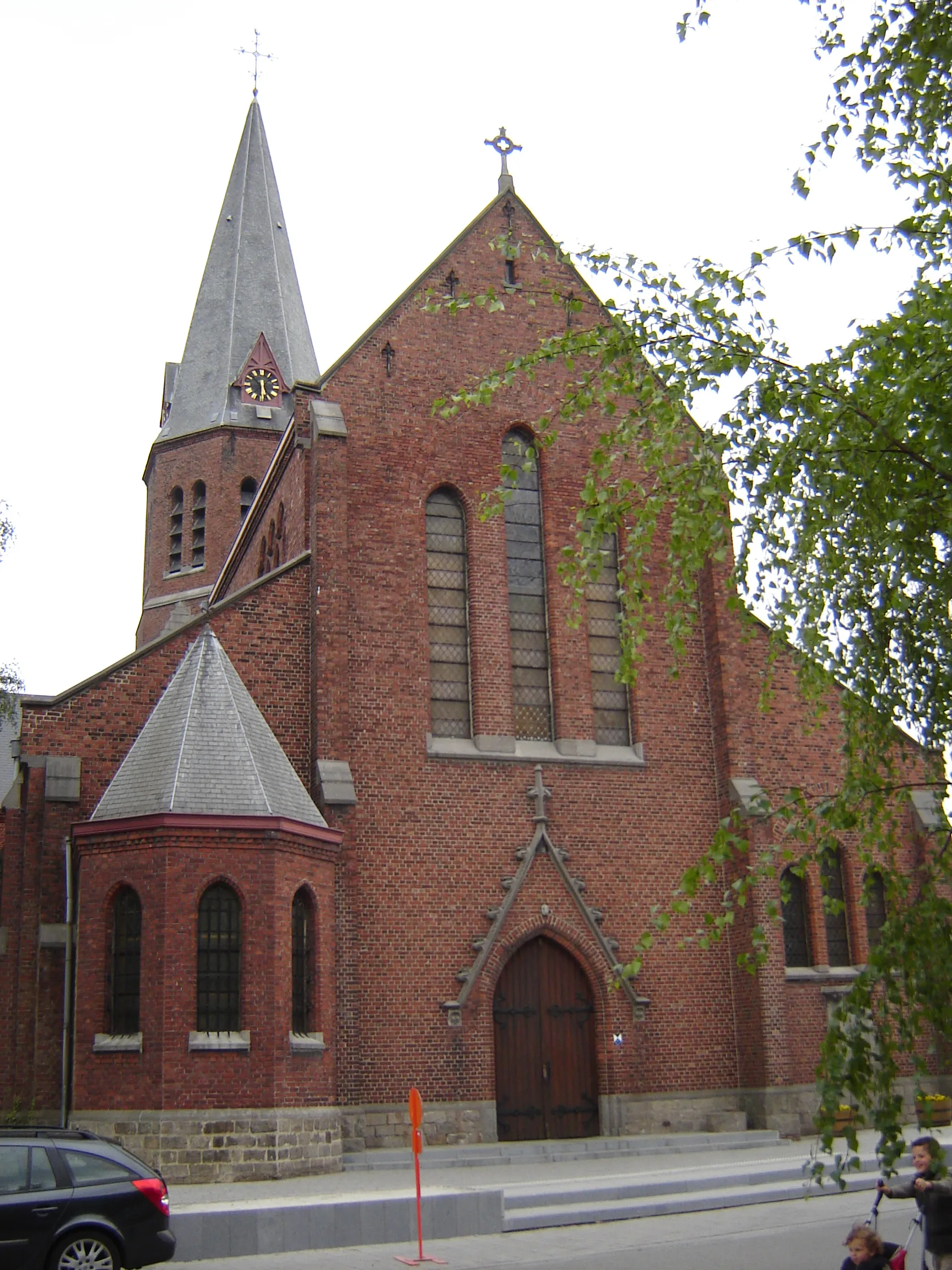 Photo showing: Sint-Brixiuskerk in Marke Church of Saint Bricius in Marke, Kortrijk, West Flanders, Belgium