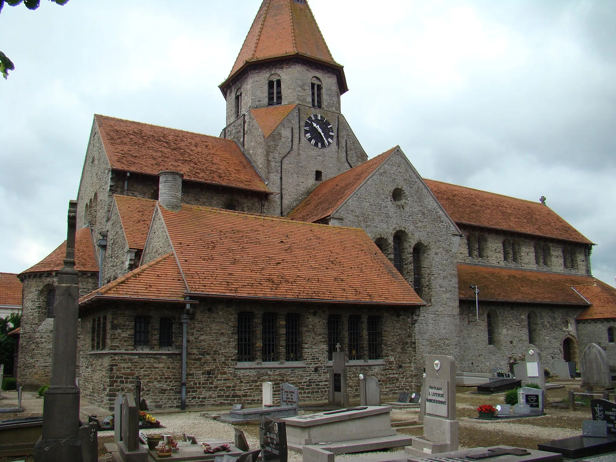 Photo showing: Sint-Bavo church Sint-Baafs-Vijve (Wielsbeke, West Flanders, Belgium)