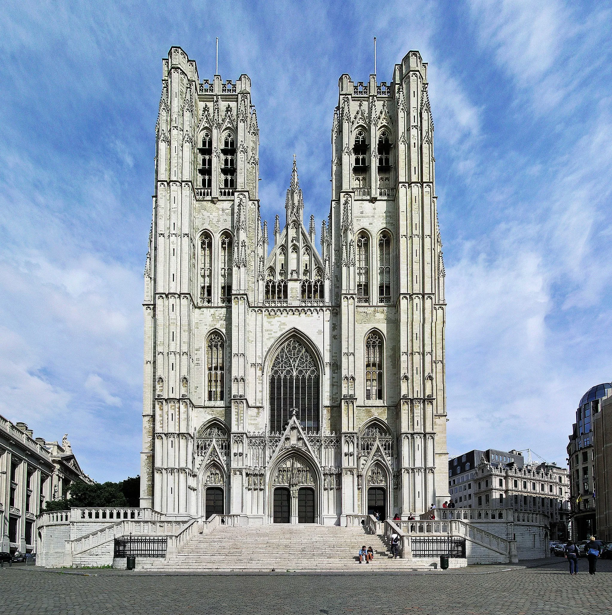 Photo showing: St. Michael & St. Gudula Cathedral Tower, Brussels, Belgium