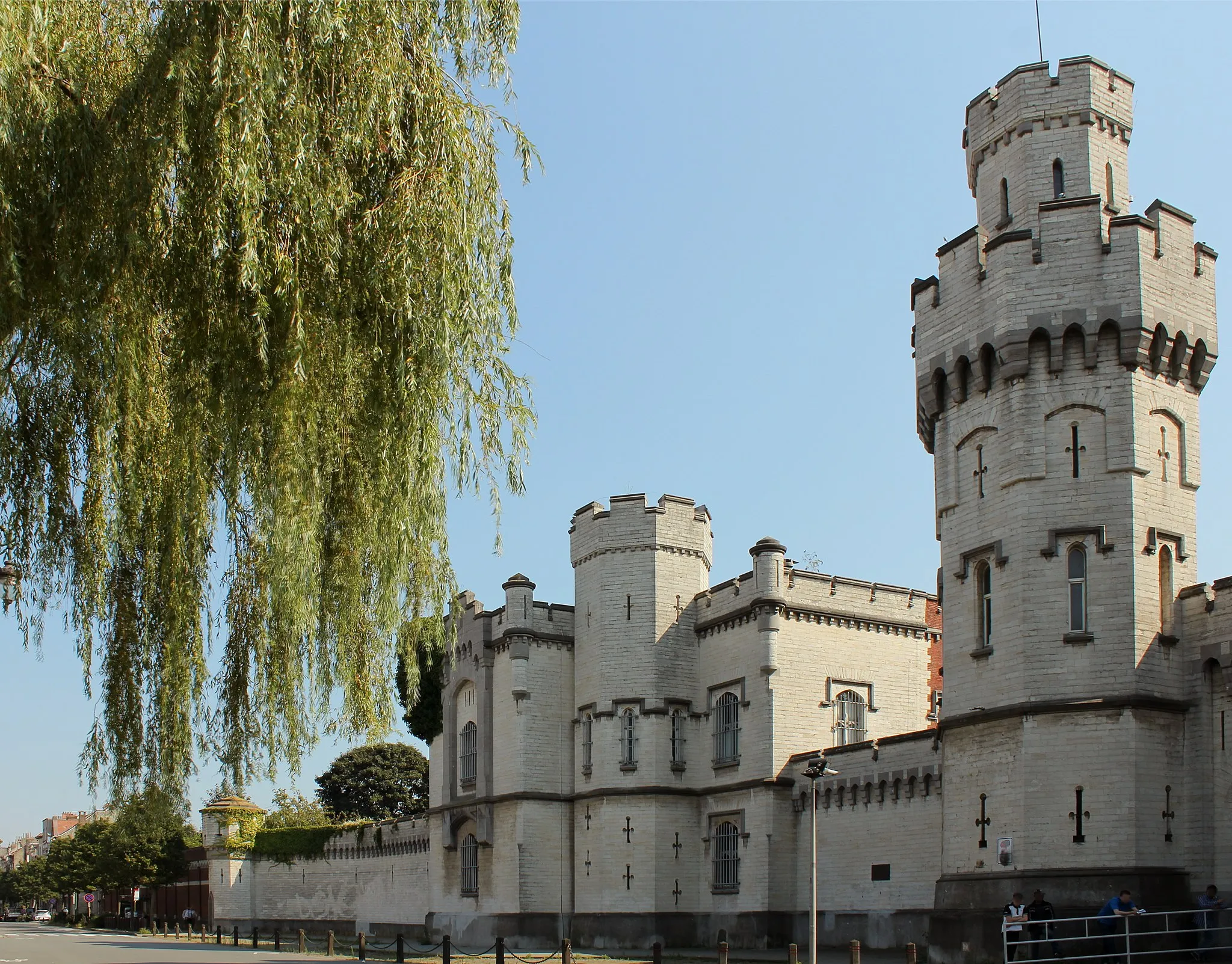 Photo showing: Vue de la façade avant de la prison de Saint-Gilles, Bruxelles, Belgique.