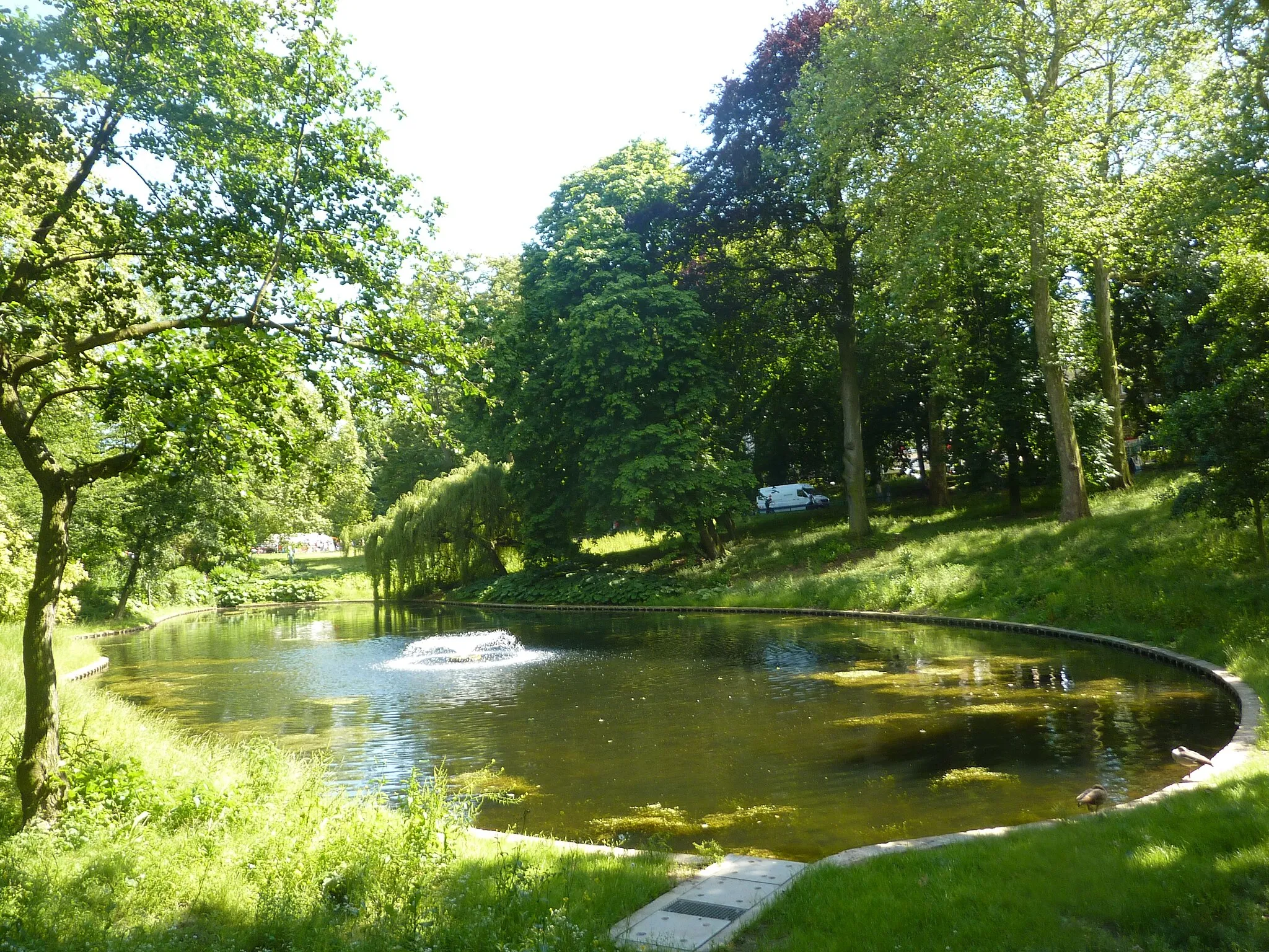 Photo showing: Etang du parc Josaphat à Schaerbeek.