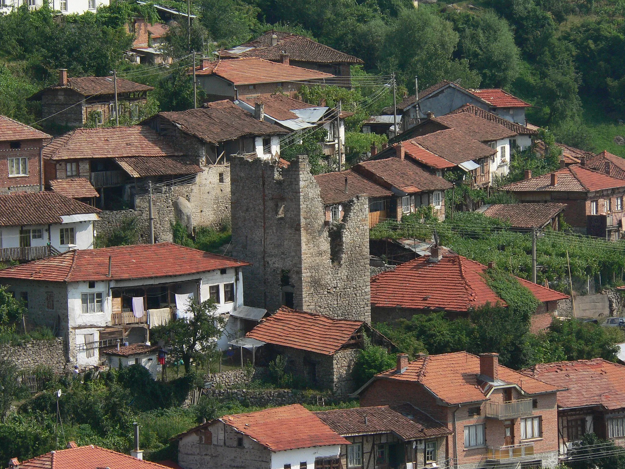 Photo showing: Early Ottoman tower house (kula) in Teshovo, Blagoevgrad Province, Bulgaria