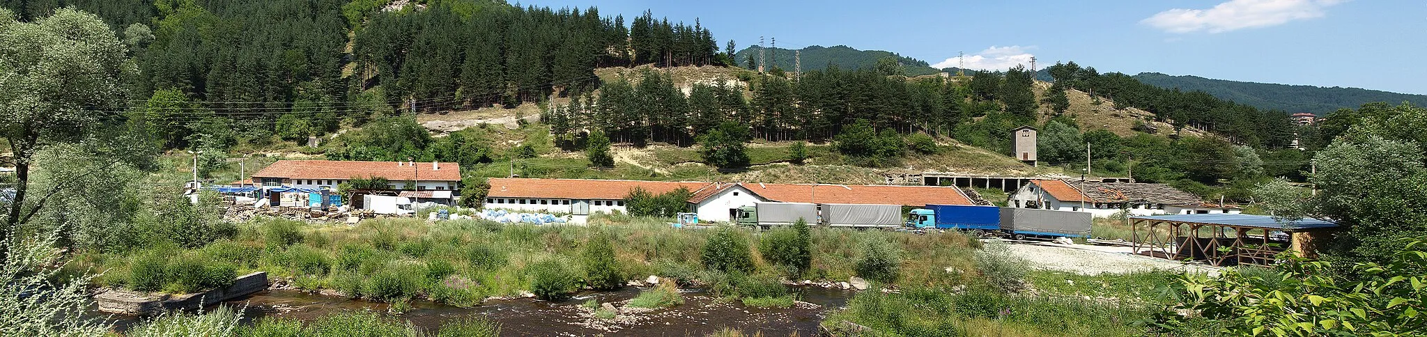 Photo showing: Devin Water Plants on Devin River Bank, Bulgaria