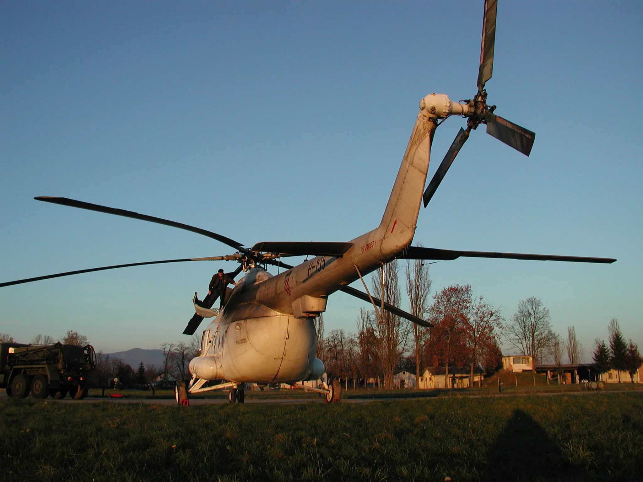 Photo showing: Right tail rotor.