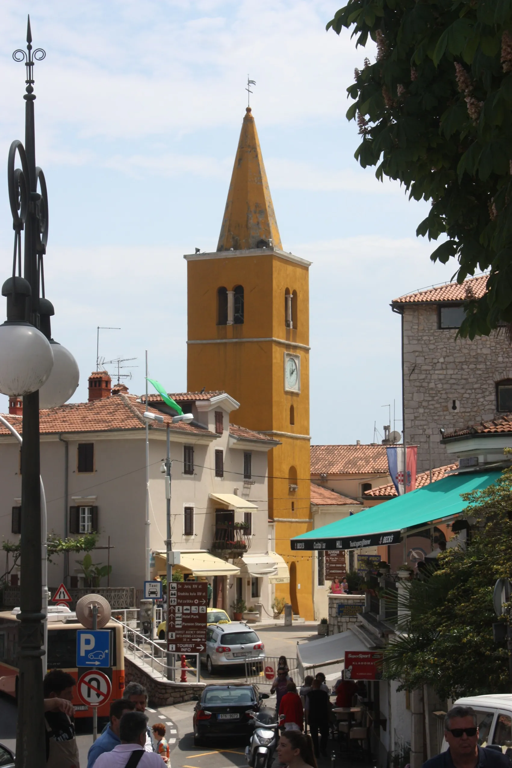 Photo showing: Lovran, the tower of the Saint George church