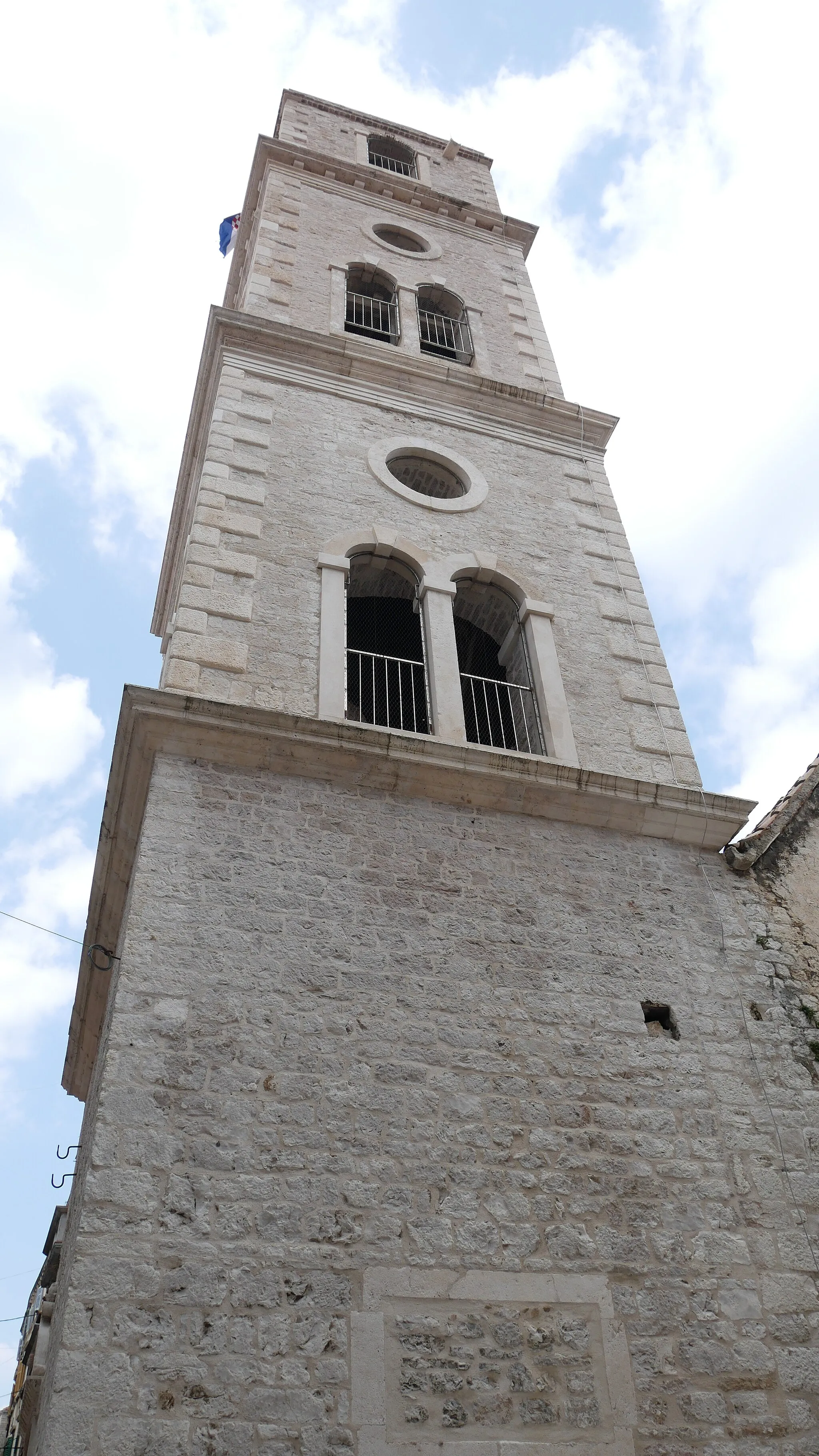 Photo showing: Bell tower of St. John's Church in Šibenik, Croatia