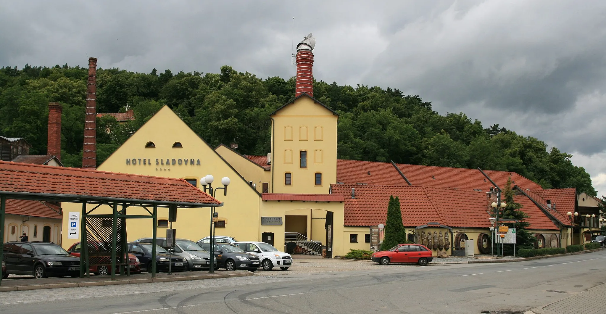 Photo showing: Černá Hora Brewery in Černá Hora, Blansko District, Czech Republic.