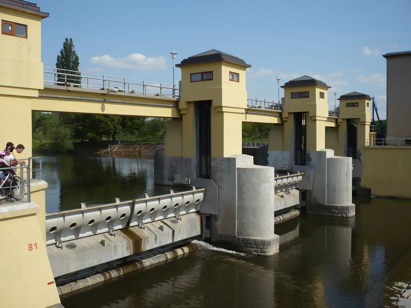 Photo showing: Hodonin - Dam on river Morava