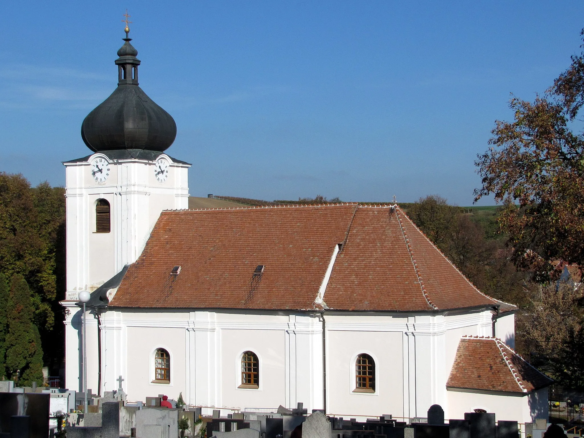 Photo showing: Kostel sv. Jana Křtitele v Hovoranech, okres Hodonín