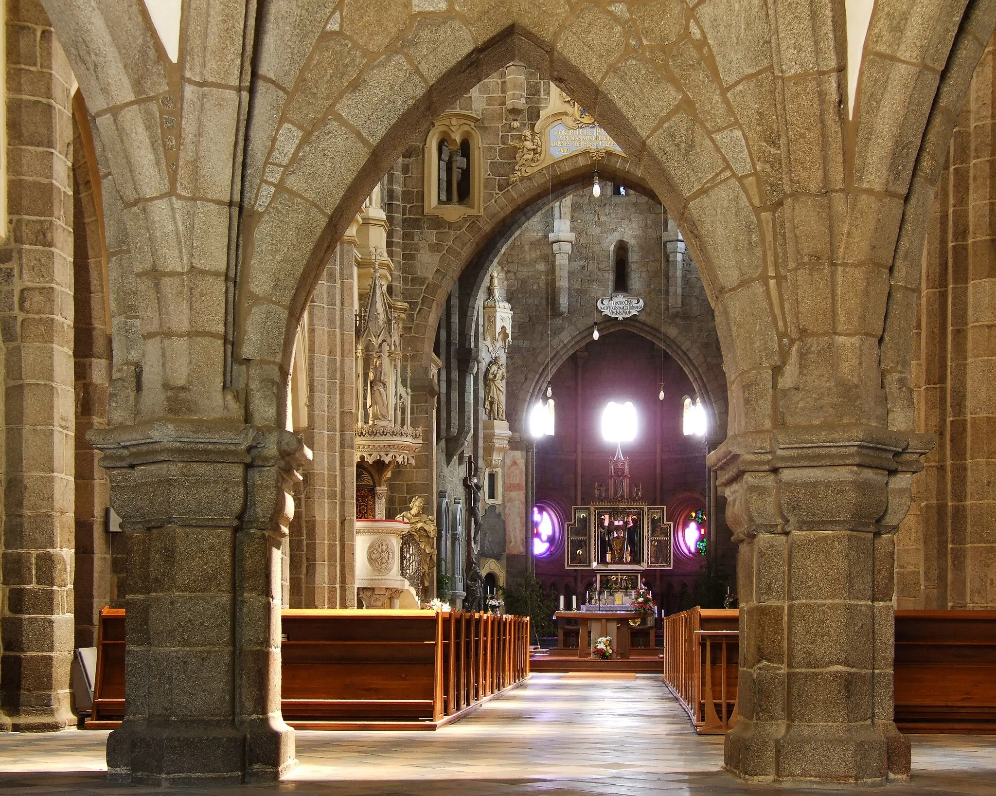 Photo showing: St. Procopius Basilica in Třebíč - interior