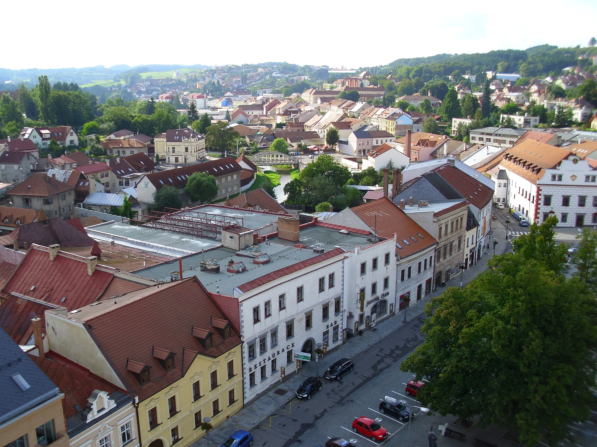 Photo showing: Aerial view of Velke Mezirici