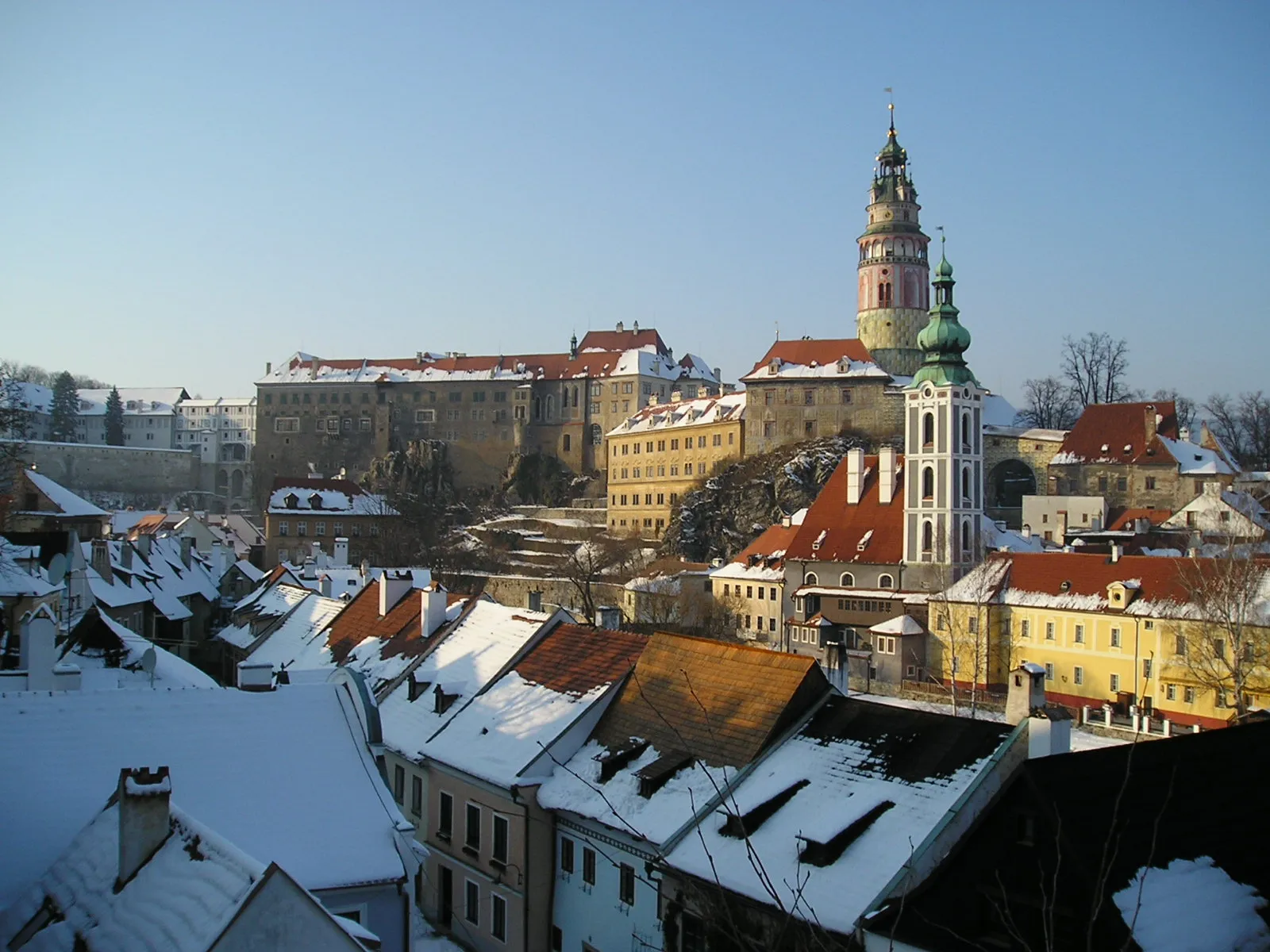 Photo showing: Český Krumlov, Czech Republic, in February 2005.