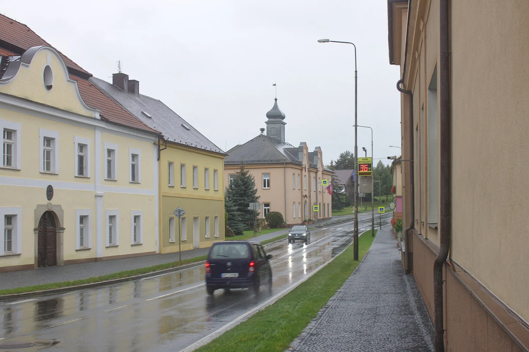 Photo showing: Ulice Pohraniční Stráže v obci Chodová Planá, Plzeňský kraj