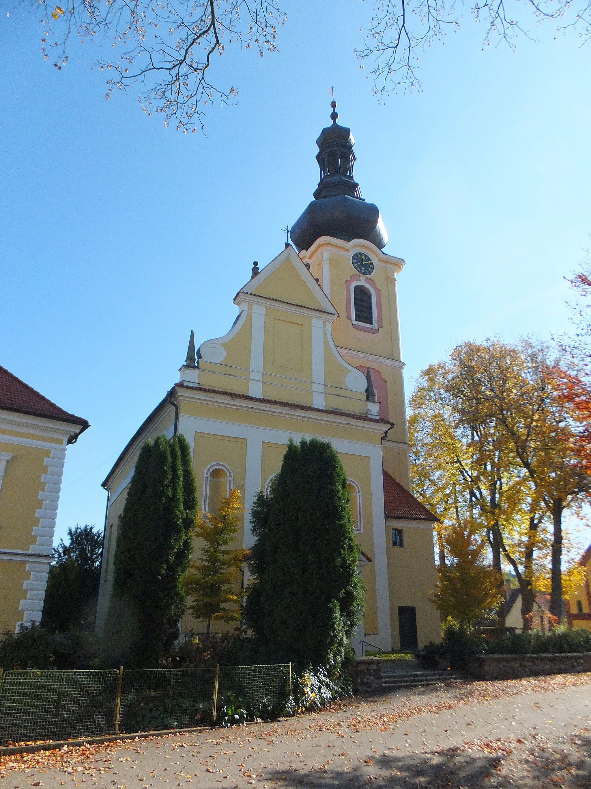 Photo showing: The Holy Trinity Church in Chýnov