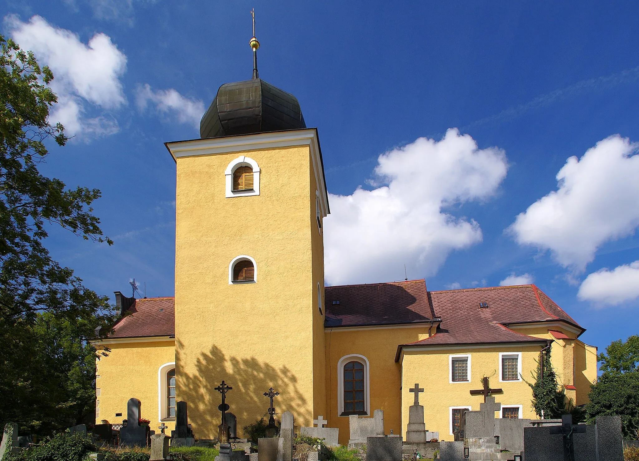 Photo showing: Barokní hřbitovní kostel svatého Mikuláše ve Kdyni.