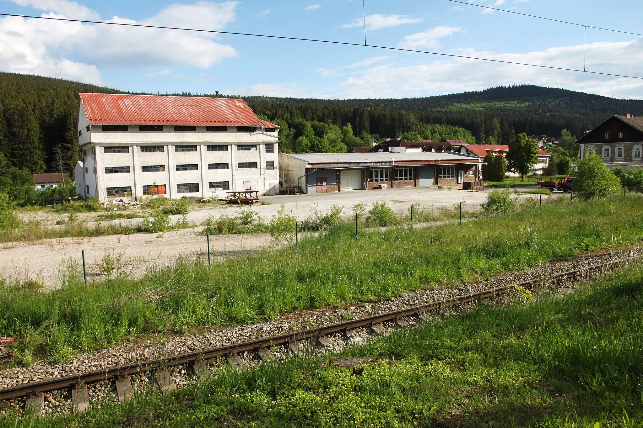 Photo showing: There used to be a paper factory here. Loučovice, Český Krumlov District, South Bohemian Region, Czechia.
