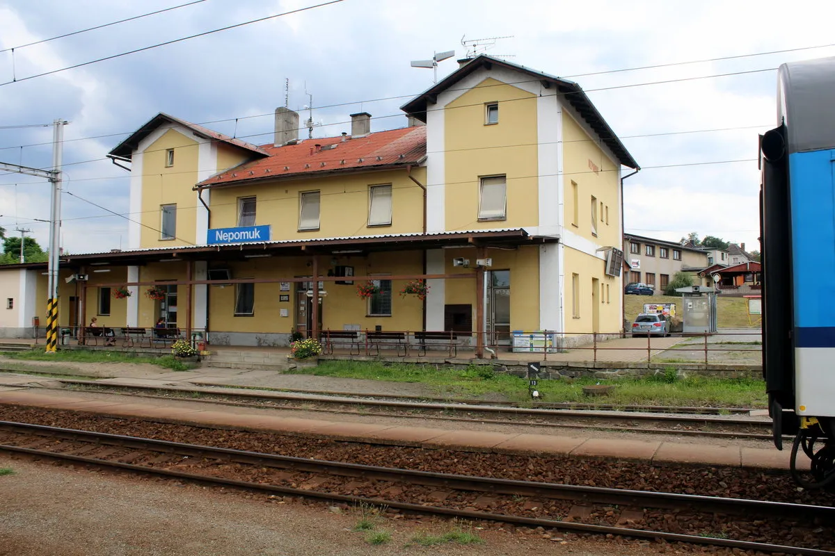 Photo showing: CD: Bahnhof Nepomuk am 23. Juli 2016.