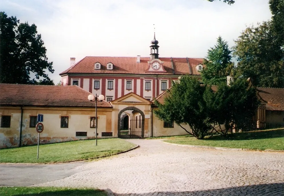 Photo showing: Protivín town in Písek district, Czech Republic. The Protivín castle