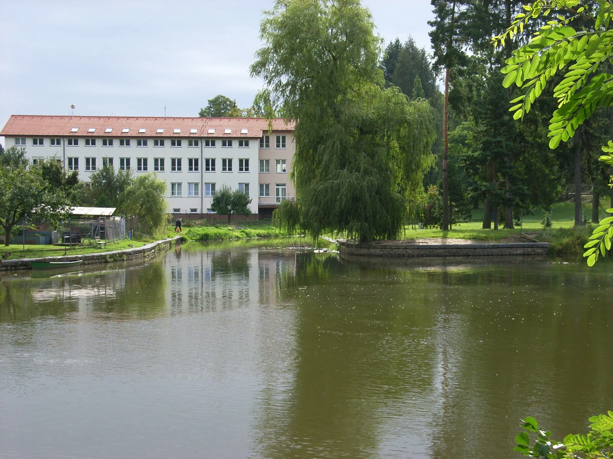 Photo showing: Soutok Kozského potoka s Lužnicí