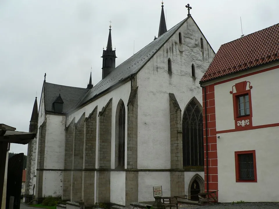 Photo showing: Cistercians monastery, Vyšší Brod, Czech Republic. Church of the Assumption.