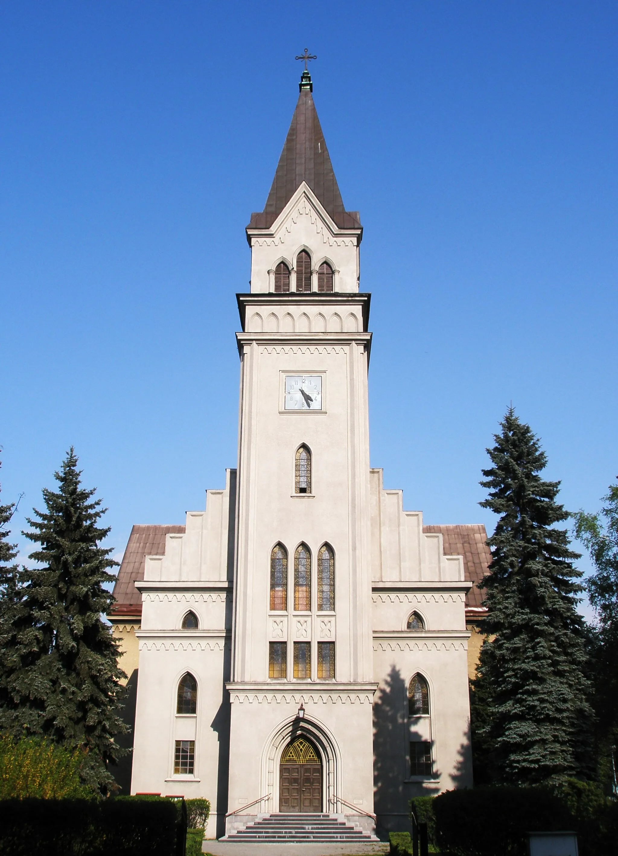 Photo showing: Lutheran "Na Nivách" Church in Český Těšín, Karviná District, Czech Republic