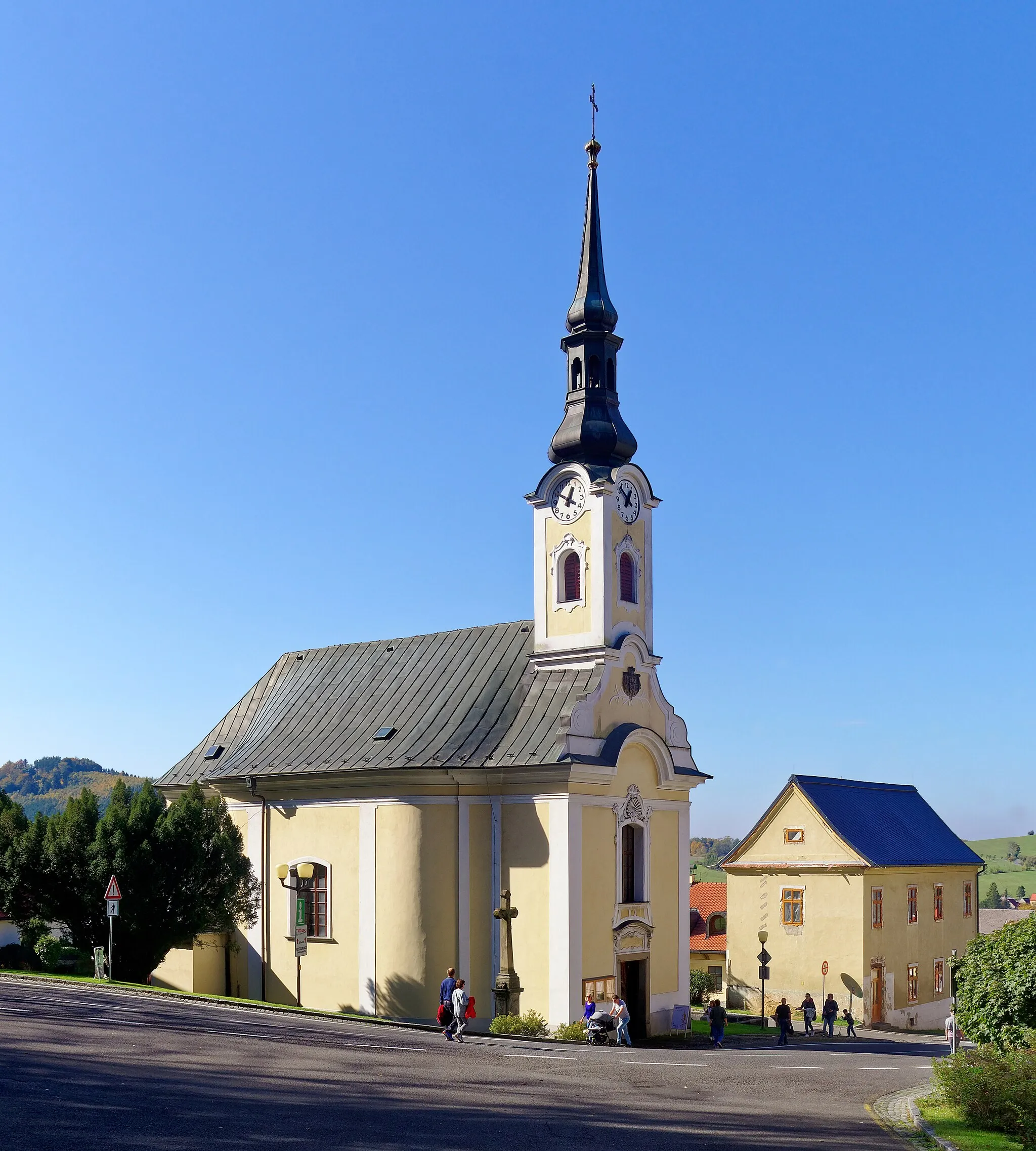 Photo showing: Church of Maximilian von Hamilton in Hukvaldy