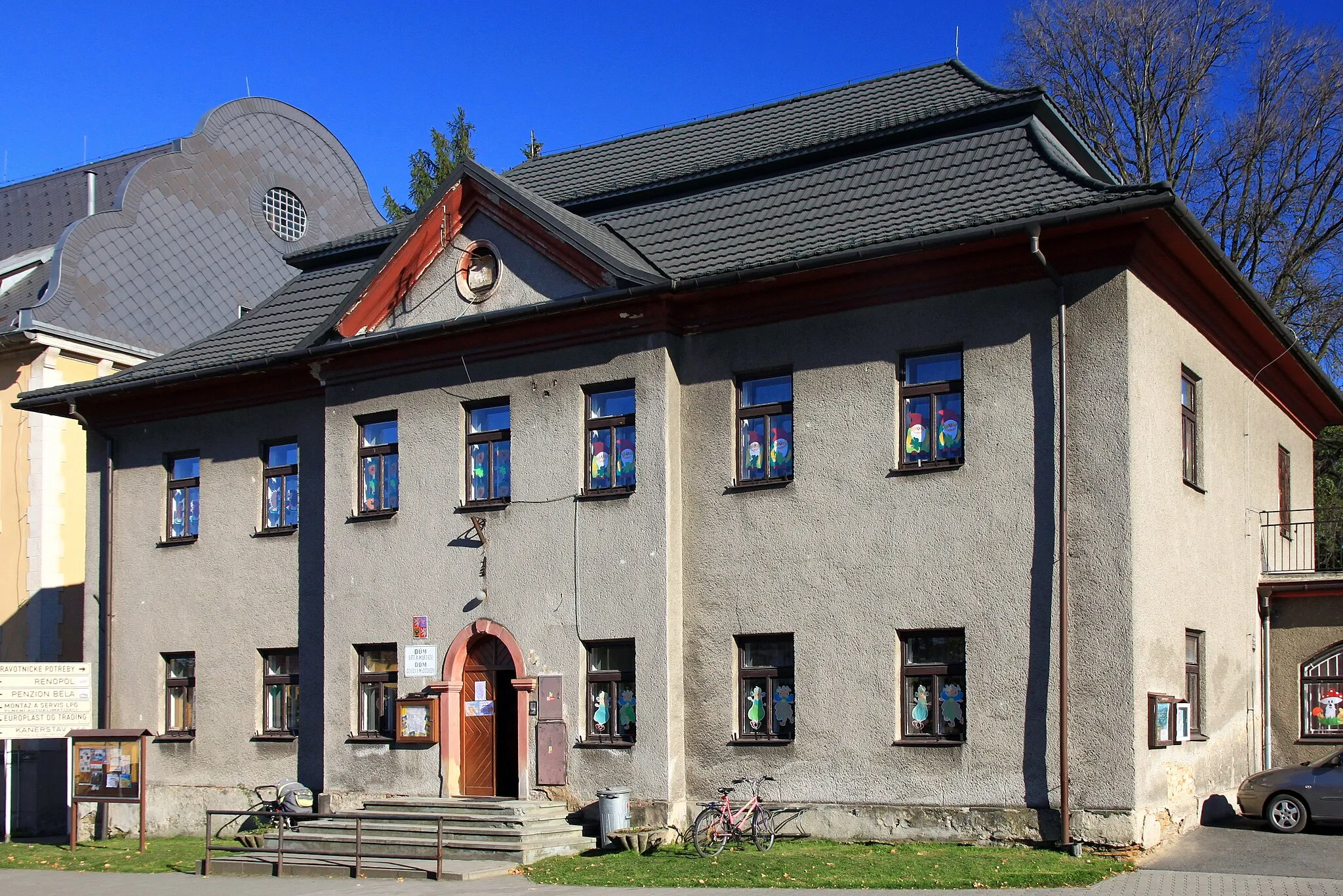 Photo showing: Former town hall, now house of children and youth. Jablunkov, Moravian-Silesian Region, Czech Republic.