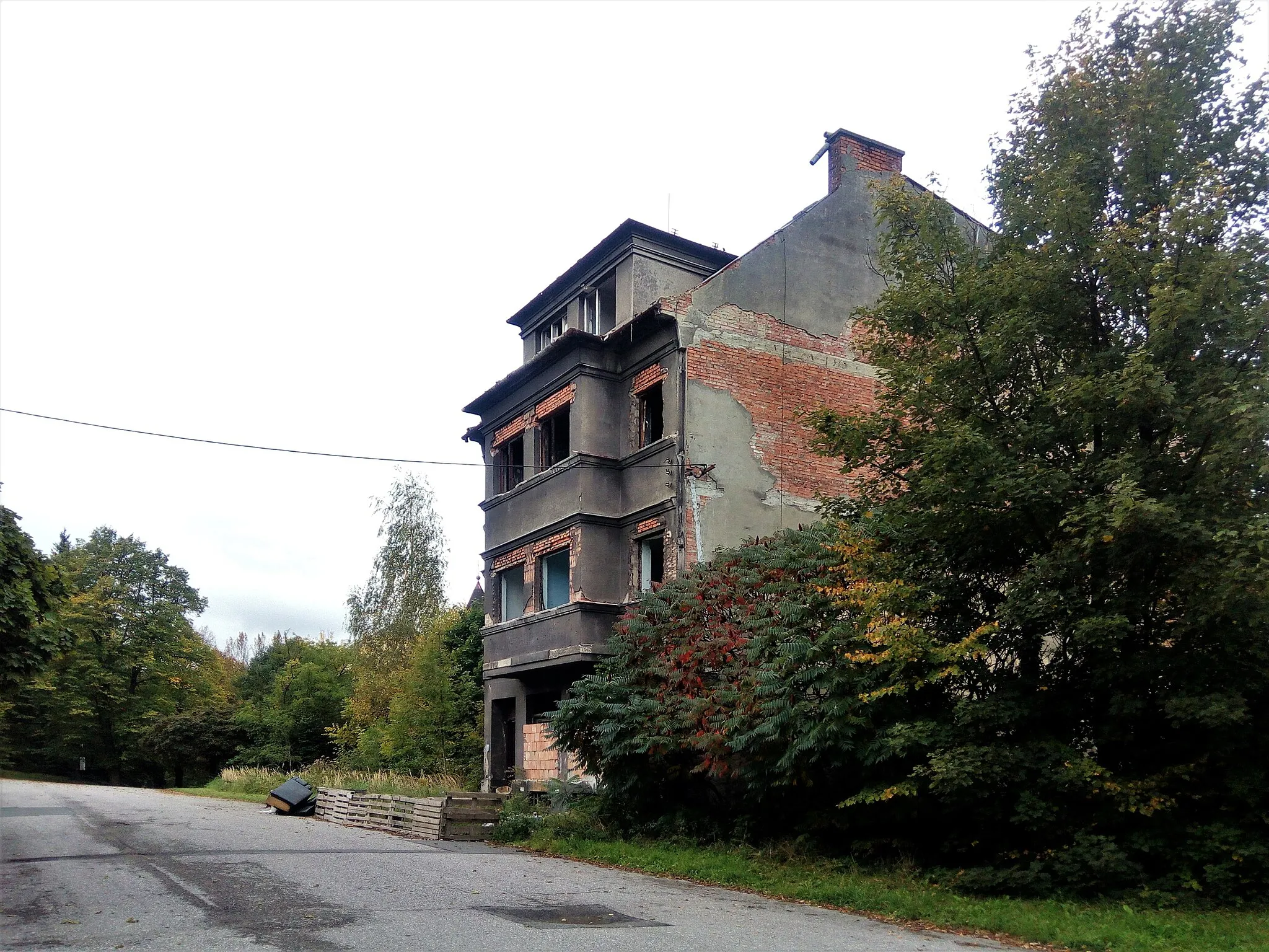Photo showing: Remains of the Orlová's old town - Františka-Palackého-Street