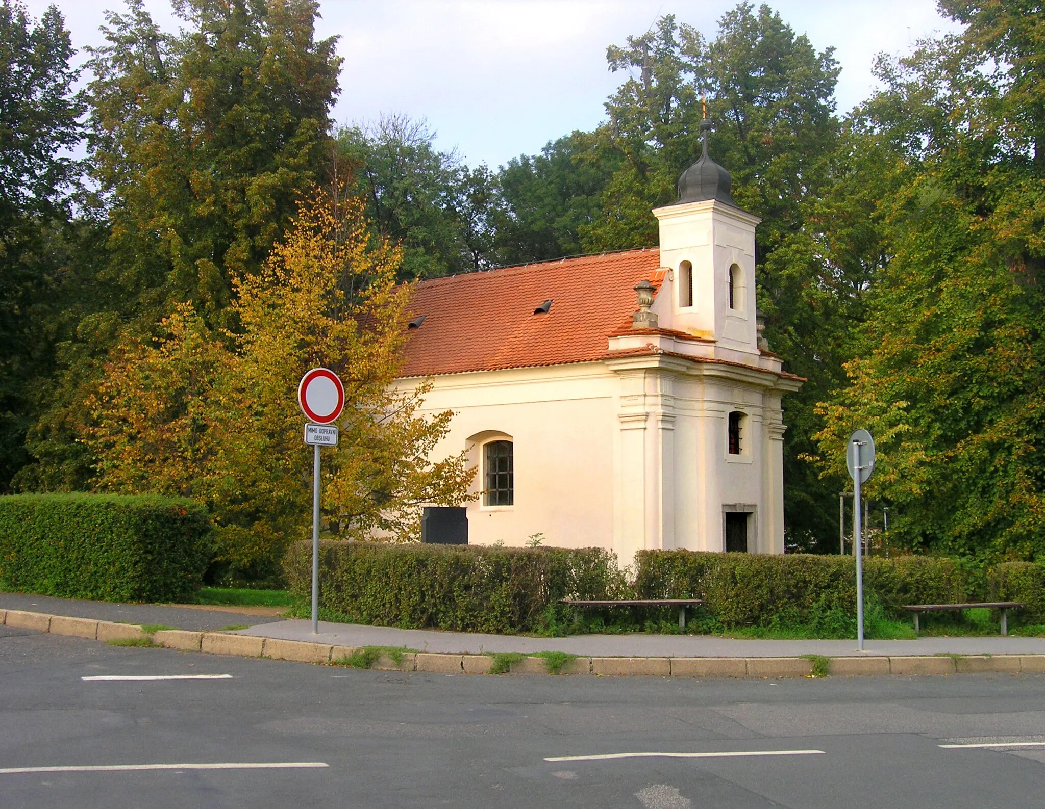 Photo showing: Svatá Anna chapel at K Radonicům street in Satalice, Prague